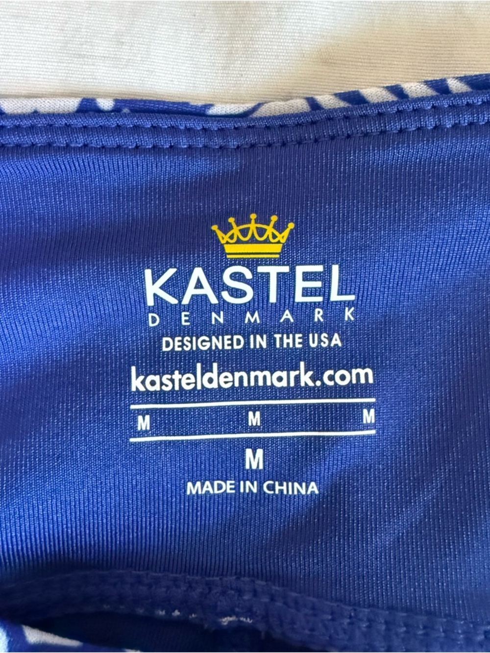 Kastel Denmark Skort Royal Blue Floral UV Protection Size Medium Activewear - Picture 6 of 9